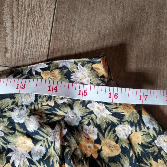 Sag Harbor Vintage Floral Pull On Slip Mini Skirt Size Large Schoolgirl EUC - Picture 5 of 14